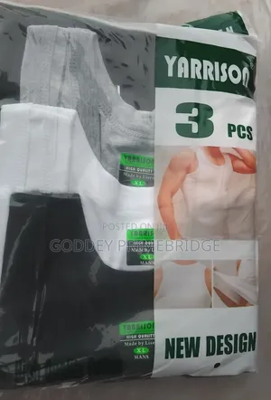 Pure Cotton Singlets - 3pcs Pack (M-XXXL)