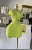 Shein Light Green Mini Dress - 1
