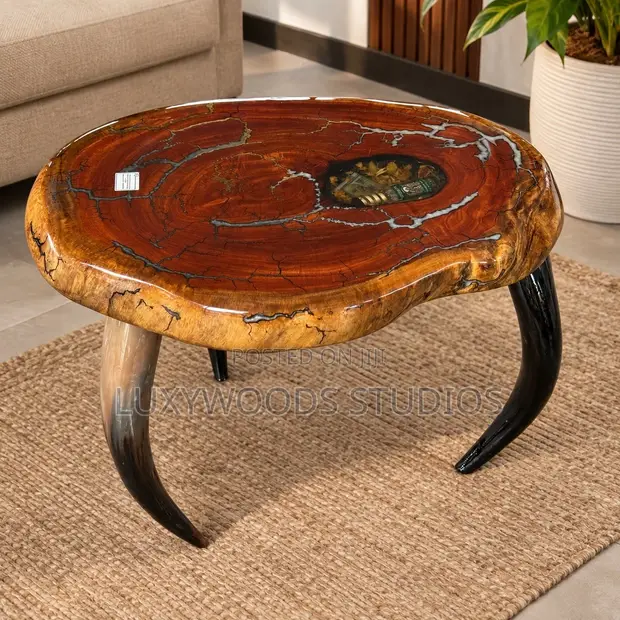 Luxywoods Live Edge Epoxy Coffee Table - 1