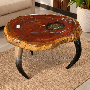 Luxywoods Live Edge Epoxy Coffee Table