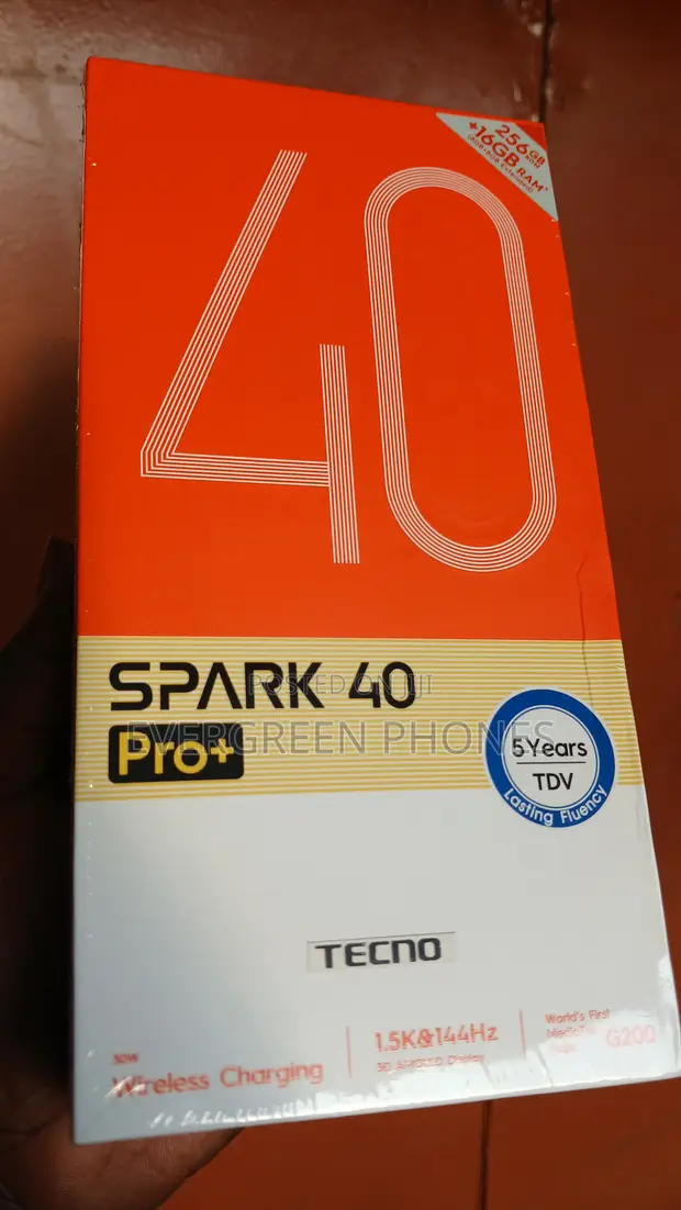 New Tecno Spark 40 Pro+ 256GB Black - 1