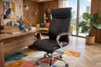 Executive Black Leather Office Chair - 2