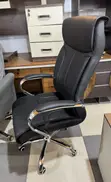 Executive Black Leather Office Chair - 3