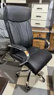 Executive Black Leather Office Chair - 5