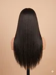 22-inch Human Hair Wig (Straight) - 2