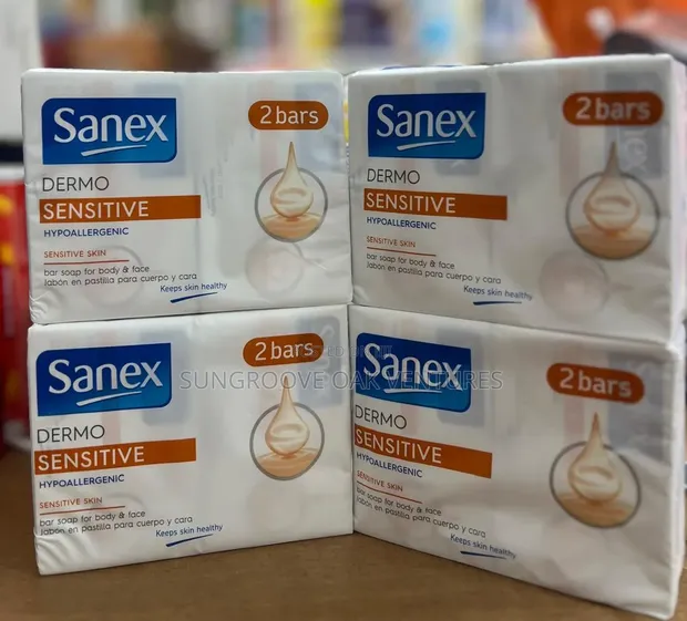 Sanex Dermo Sensitive Hypoallergenic Bar Soap (2 Bars) - 1