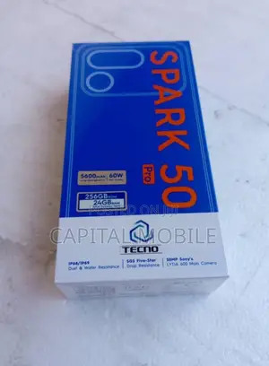 New Tecno Spark 50 Pro 256GB Black