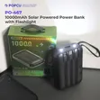 10000mAh Solar Power Bank with Flashlight - 1