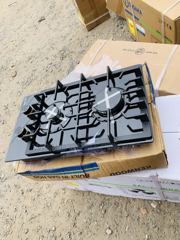 Brand New Kenwood KW-903-H 2 Burner Tempered Glass Gas Cooker - 1