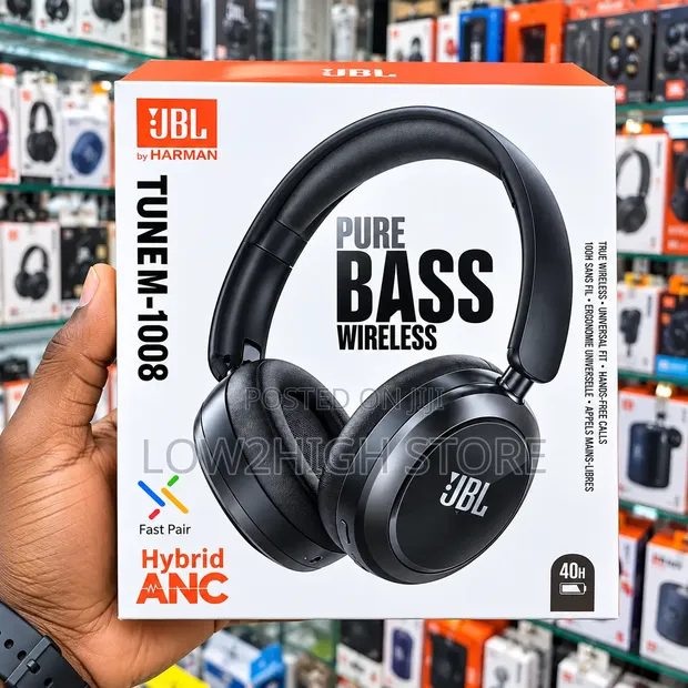 JBL Tune M-1008 Wireless ANC Over-Ear Headphones - 1