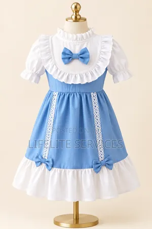 Beautiful Bow Tie Church Dress for Baby Girls (3-4 Years)