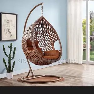 Hanging Rattan Egg Chair with Cushion