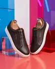 Santoni Victory Leather Slip-On Sneakers - 2