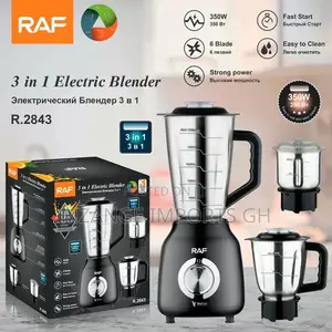Quality RAF 3-in-1 Stainless Steel Blender Set