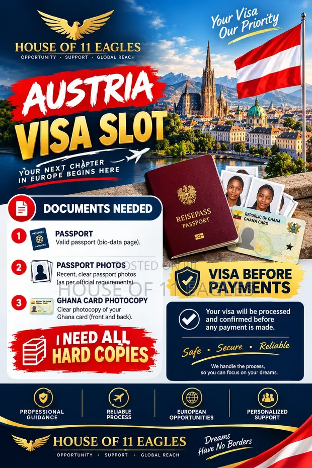 Austria Visit Visa - No Deposit Required - 1