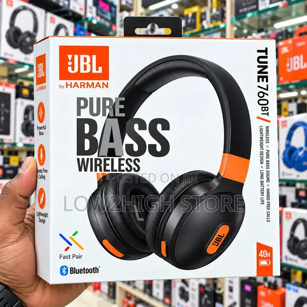 JBL Tune 760NC Wireless ANC Over-Ear Headphones - 1