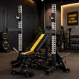Spot On Commercial Adjustable Power Rack & Bench - 1