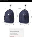 19" Adult Travel Backpack with Detachable Wheels - 2