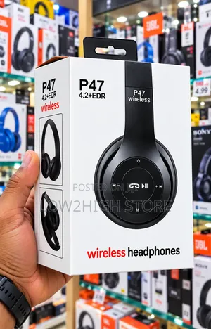 P47 Wireless Bluetooth Headphones with FM Radio & MicroSD