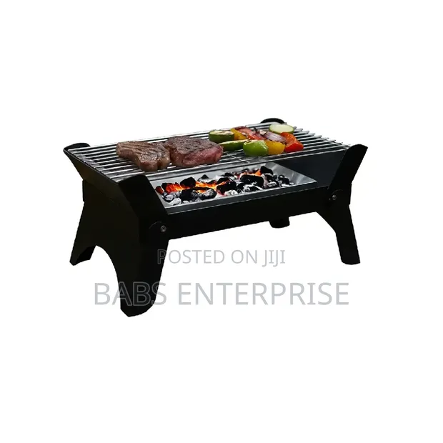Green Lion Qudra Foldable BBQ Grill - Black - 1