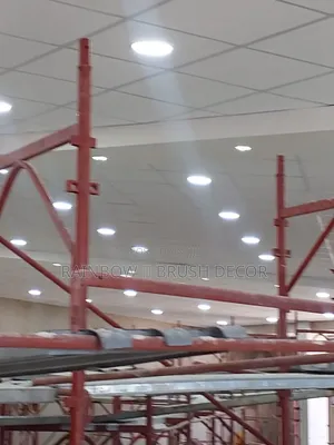 Church Auditorium Acoustic Tiles Ceiling Installation