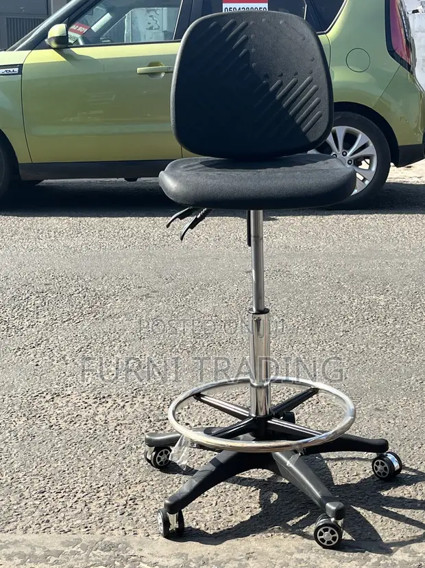 Adjustable Drafting Chair - Black - 1
