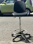 Adjustable Drafting Chair - Black - 1