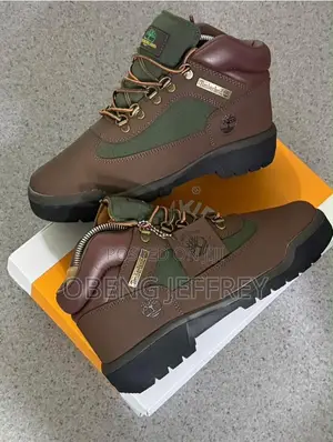 Original Timberland Waterproof Field Boot - Coffee & Olive Green