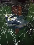 Diesel Leather Sneakers - Baby Blue - 3