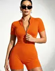 Women's Slim Fit Jumpsuit - Casual/Sports - 2