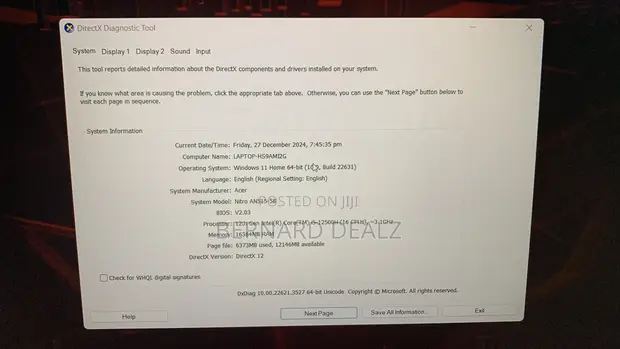 Acer Nitro 5 Gaming Laptop - 16GB RAM, RTX 3050 Ti, 512GB SSD - 1
