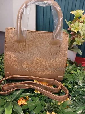 Ladies Mini Handbag - Beige Genuine Leather