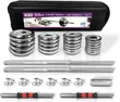 50kg Chrome Barbell and Dumbbell Set - 1
