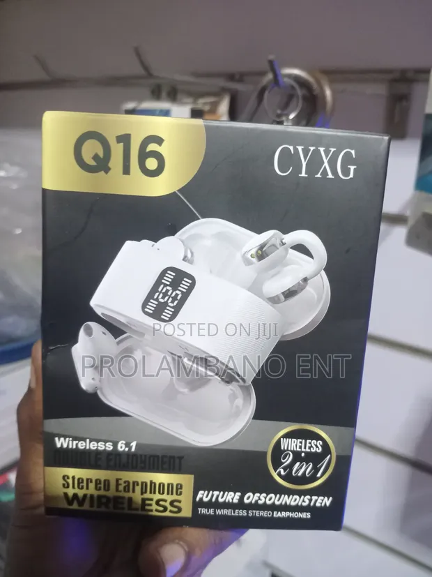 Q16 Wireless Earbuds with Ear-Hook - 1