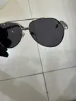 Cartier Dark Stainless Sunglasses with Silver Wood Handle - 2