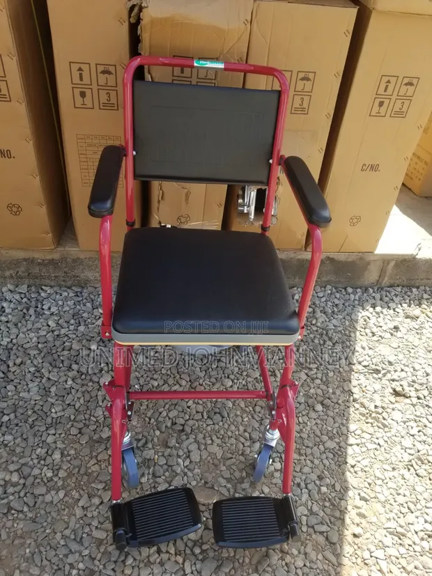 Commode Seat with Wheels - 1