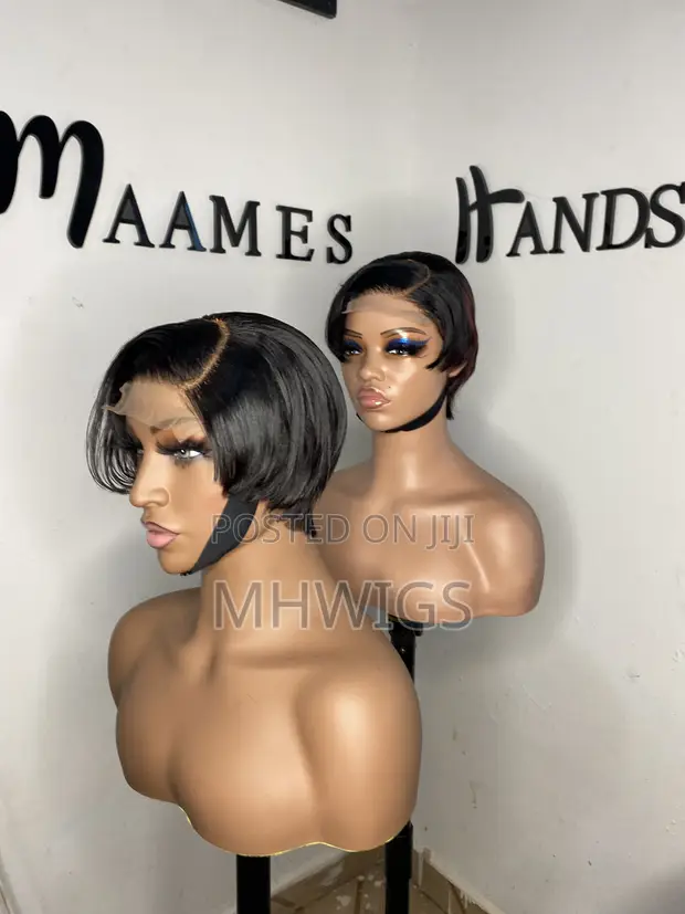 Simple Flat Pixiecut Wig - 1