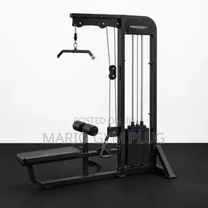 Lat Pulldown & Seated Row Machine (2-in-1) with 100kg Weights