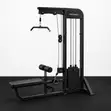 Lat Pulldown & Seated Row Machine (2-in-1) with 100kg Weights - 1