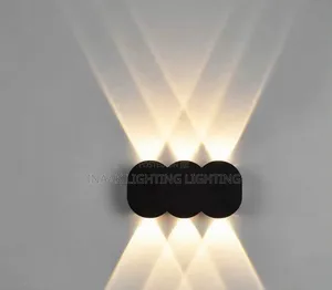 Triple Oval LED Wall Light - Black