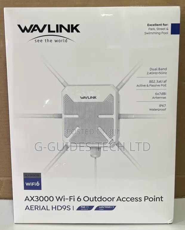 Wavlink AX3000 Wi-Fi 6 Outdoor Access Point (AERIAL HD9S) - 1