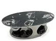 Luxury Oval Camo Marble Center Table - 1