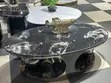 Luxury Oval Camo Marble Center Table - 2