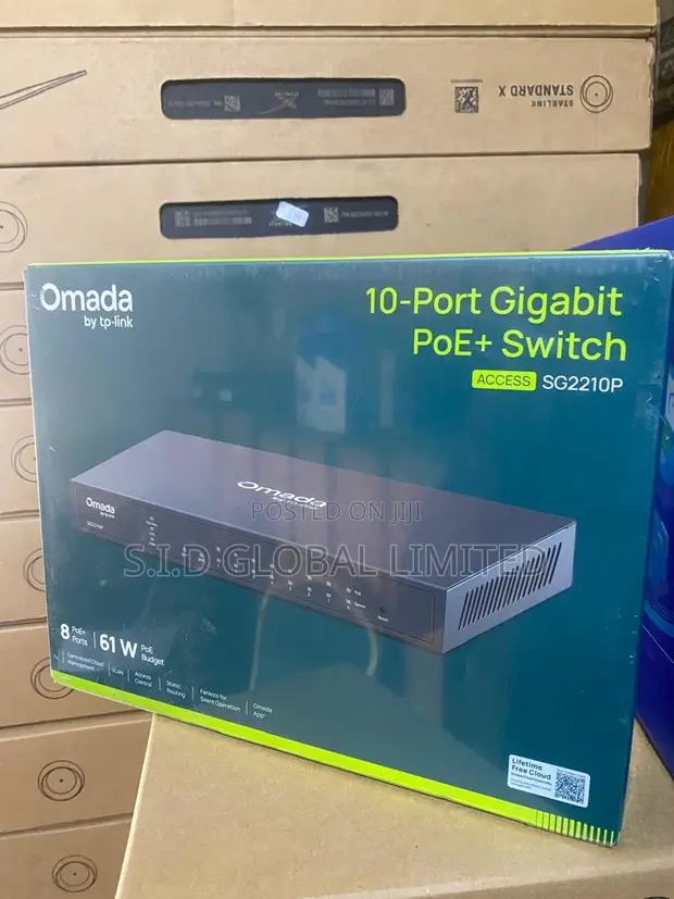TP-Link Omada SG2210P 10-Port Gigabit Smart PoE+ Switch - 1