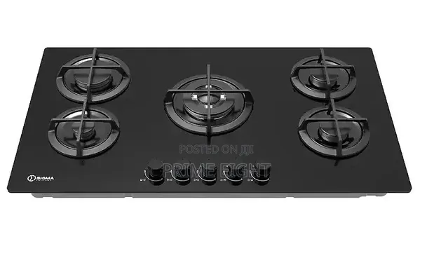 Sigma 5 Burner 90cm Built-In Gas Hob - Glass Mirror - 1