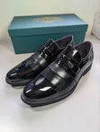 Men's Black Glossy Formal Dress Shoes - Size 44 - 2