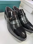 Men's Black Glossy Formal Dress Shoes - Size 44 - 4