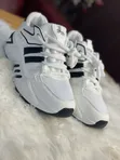 Unisex White & Black Chunky Sneakers - 3