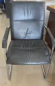 Black Leather Office Chair - 1