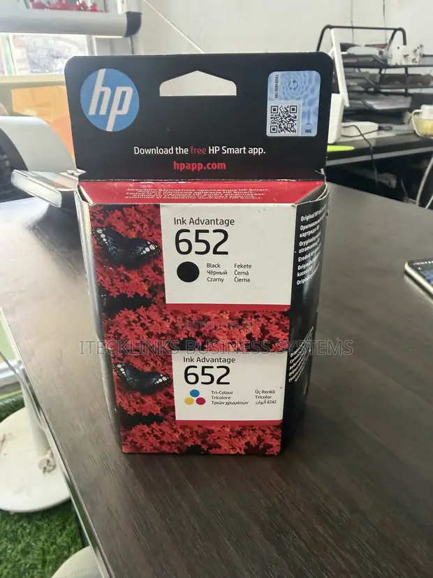 HP 652 Black Ink Cartridge - 1